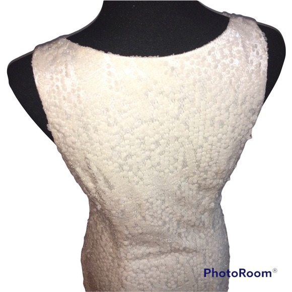 Sue Wong Cream Mini Dress with Intricate Detailing - Picture 5 of 6